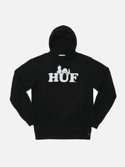 HUF X SNOOPY PULLOVER HOOD-BLK